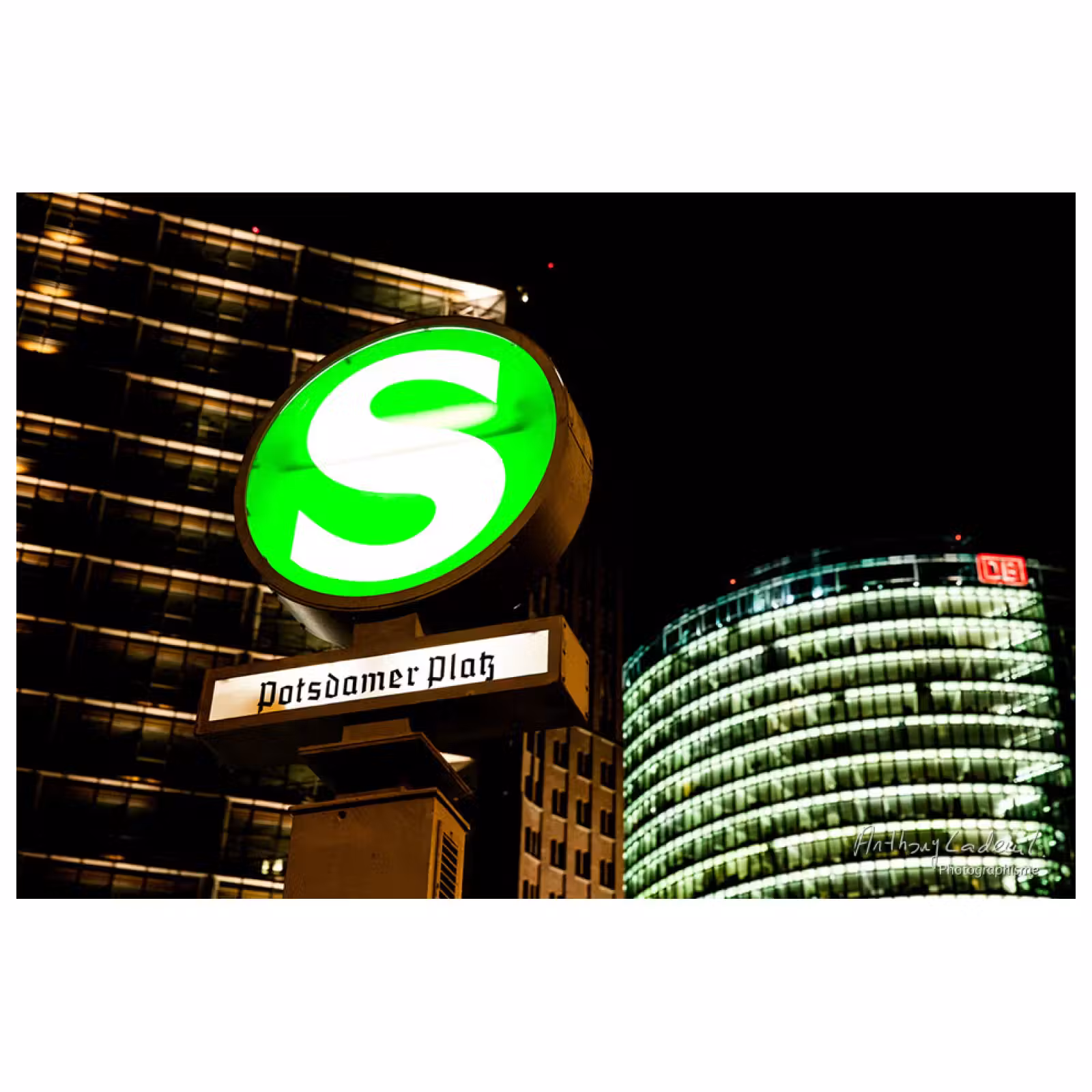 panneau d'entrée de station de train S-Bahn de Berlin