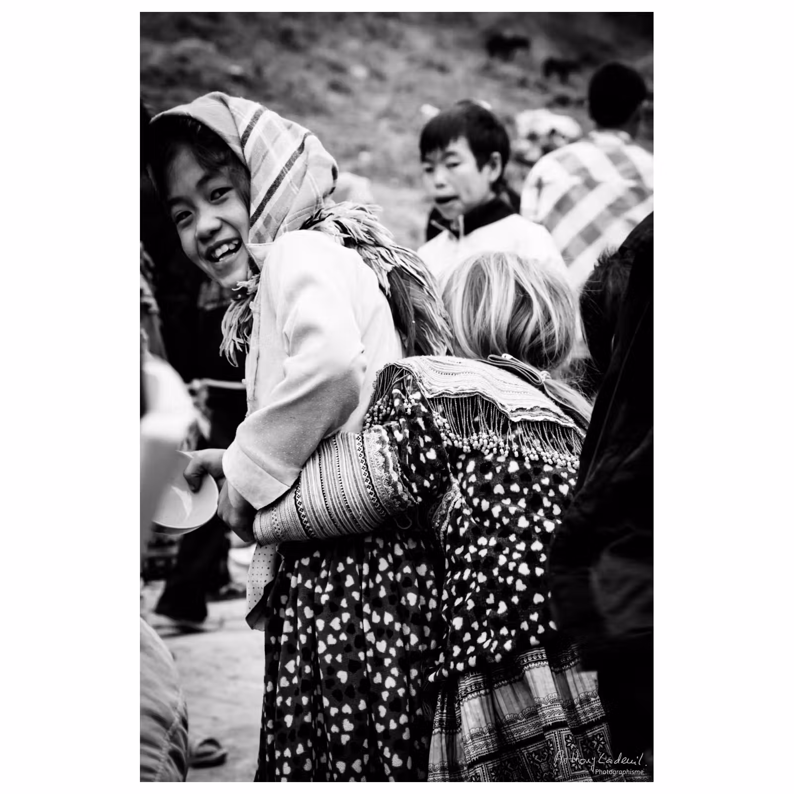 portrait d'enfants vietnamien souriants