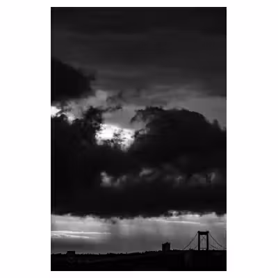 vue du pont d'Aquitaine sous un orage à Bordeaux #2