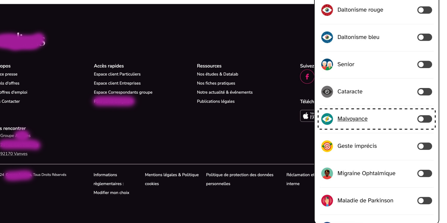 capture d'écran d'un site internet