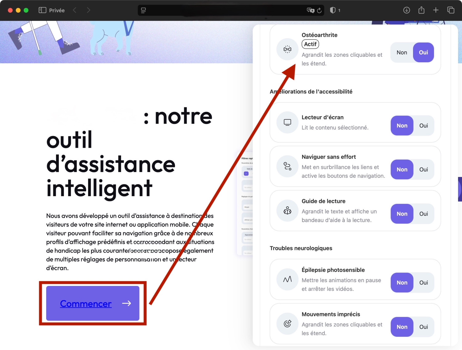 capture d'écran d'un site internet n°2